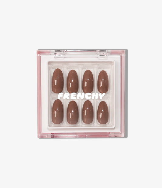 Hot Chocolate Press-on nail kit with Glue